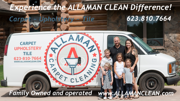 Allaman Carpet Tile Grout Upholstery cleaning Phoenix West Valley