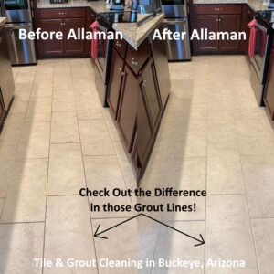 tile and Grout cleaning in Canyon Trails neighborhood of Goodyear Arizona