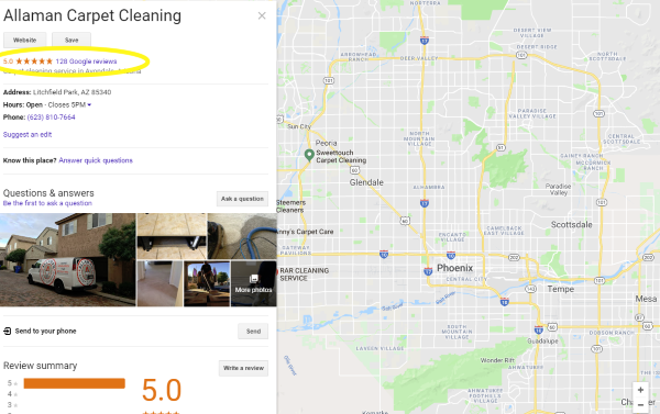 Allaman Carpet Cleaning – 228+ ALL 5 STAR Google Reviews?
