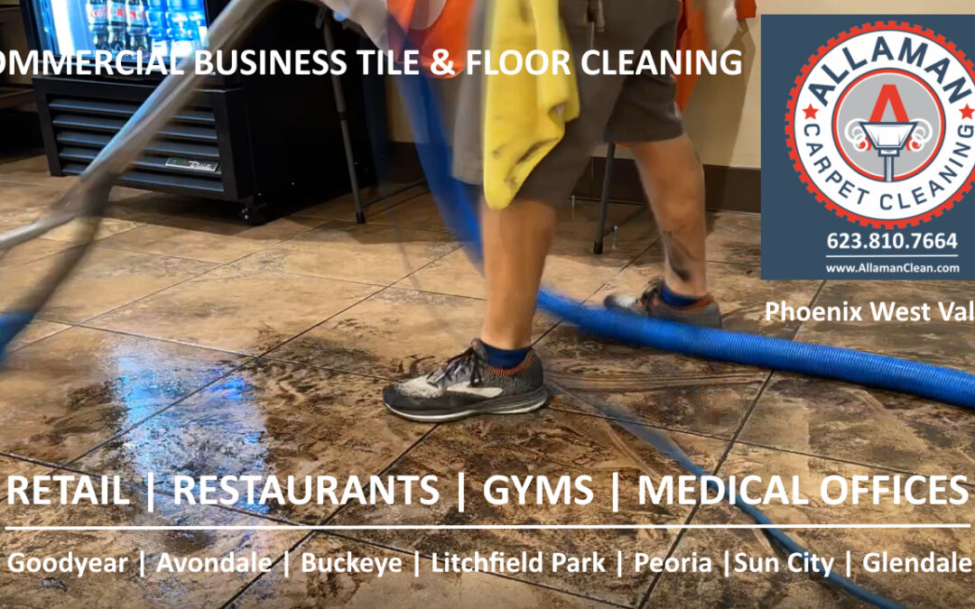 Allaman Cleans Commercial Business Floors Tile and Carpet