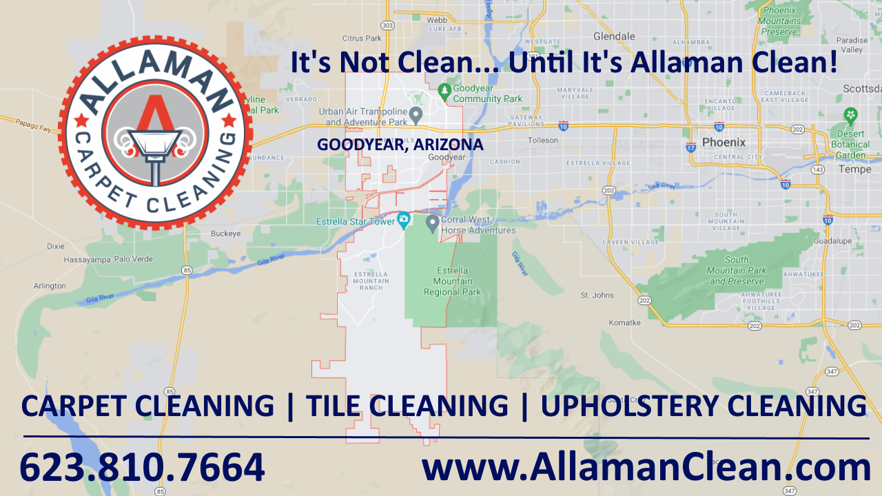 Allaman Carpet cleaning and tile cleaner Goodyear Arizona - Goodyear, AZ. Map