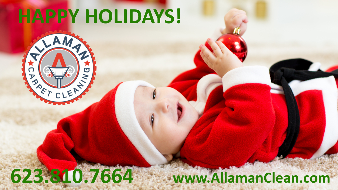 Happy Holidays from Allaman Carpet Tile and upholstery cleaning in Litchfield Parke Arizona
