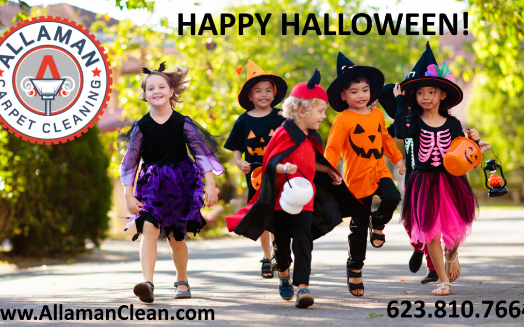 Happy Halloween from Allaman Carpet Tile and Upholstery Cleaning and Halloween Carpet Clean-up Litchfield Park Arizona