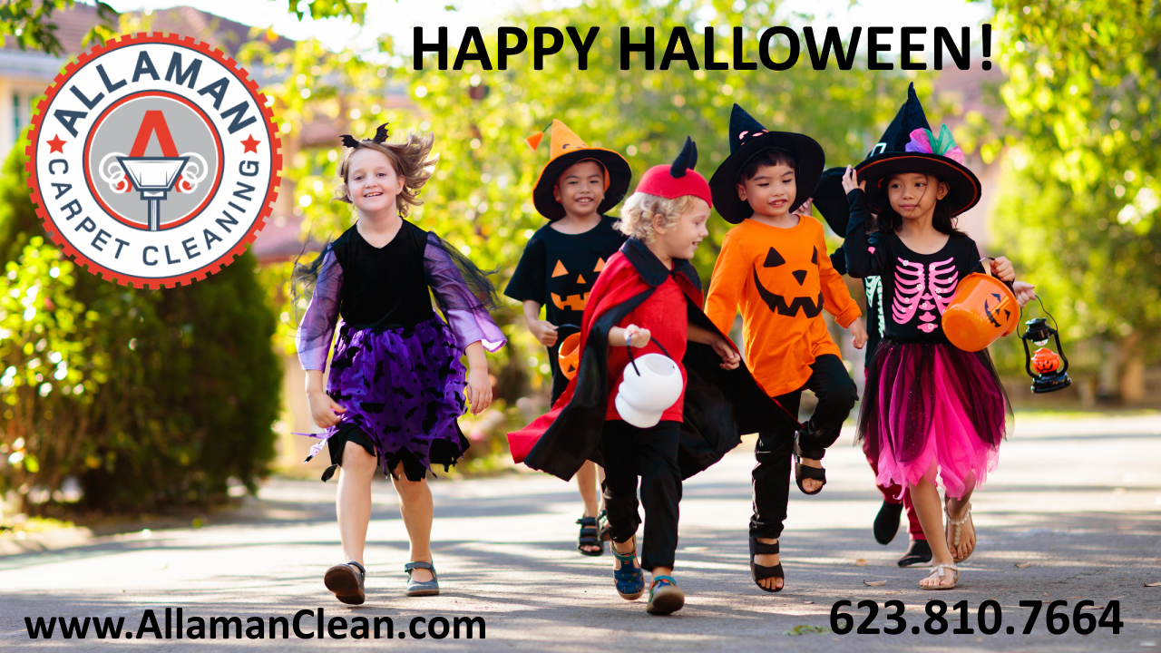 Happy Halloween from Allaman Carpet Tile and Upholstery Cleaning and Halloween Carpet Clean-up Litchfield Park Arizona