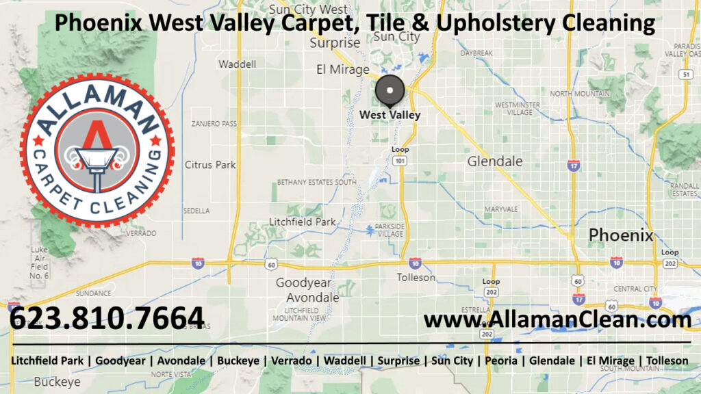 Phoenix West Valley Tile Cleaning Best Tile and Grout Cleaner in Litchfield Park, Goodyear, Avondale, Buckeye, Verrado, Estrella, Palm Valley, Waddell, Surprise, Peoria, Glendale, El Mirage and Tolleson