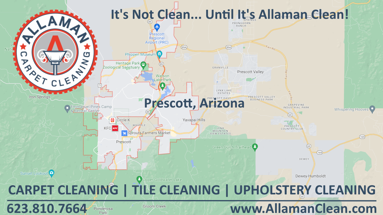 Map of Prescott, Arizona and Yavapai County, AZ.