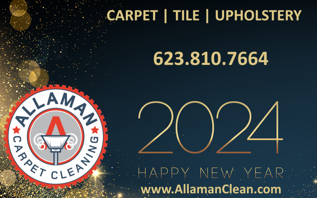 Happy New Year and Congrats Allaman Carpet, Tile & Upholstery Cleaning on Achieving 335 ALL 5 Star Reviews on Google