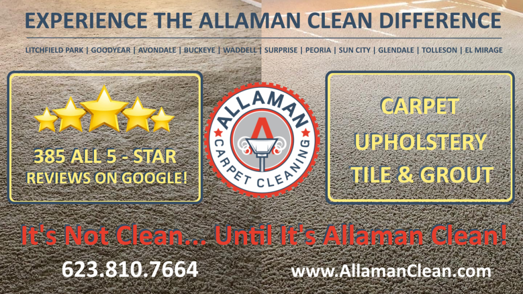 Allaman Carpet, Tile and Upholstery Cleaning in Verrado and Buckeye, Arizona