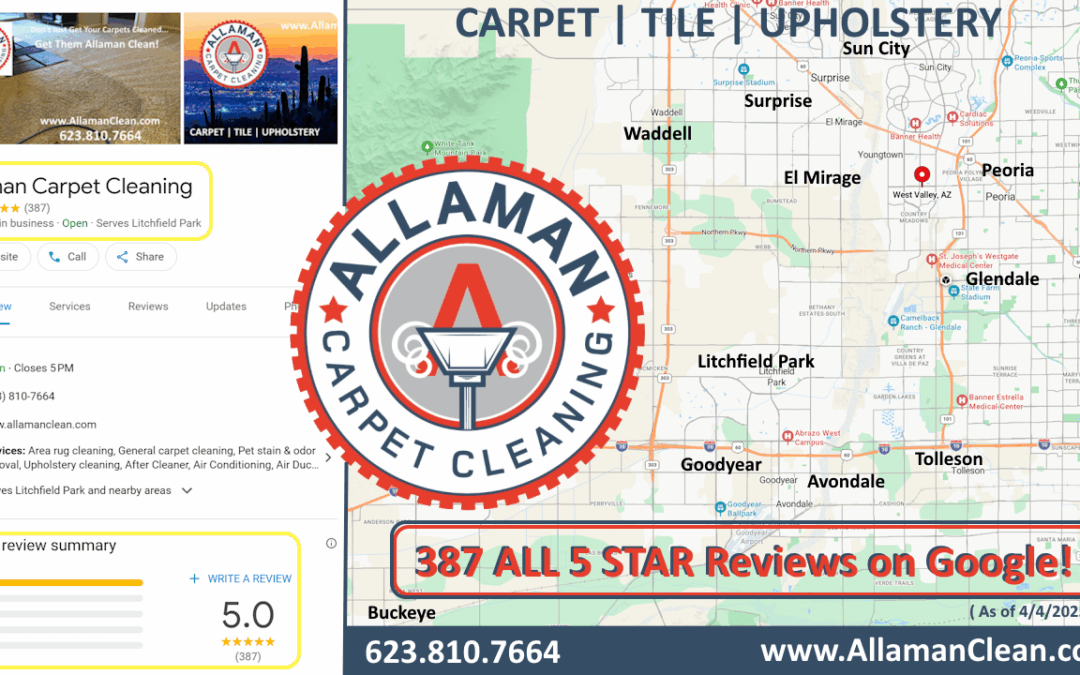 Litchfield Park and West Valley Carpet, Tile and Upholstery Cleaning