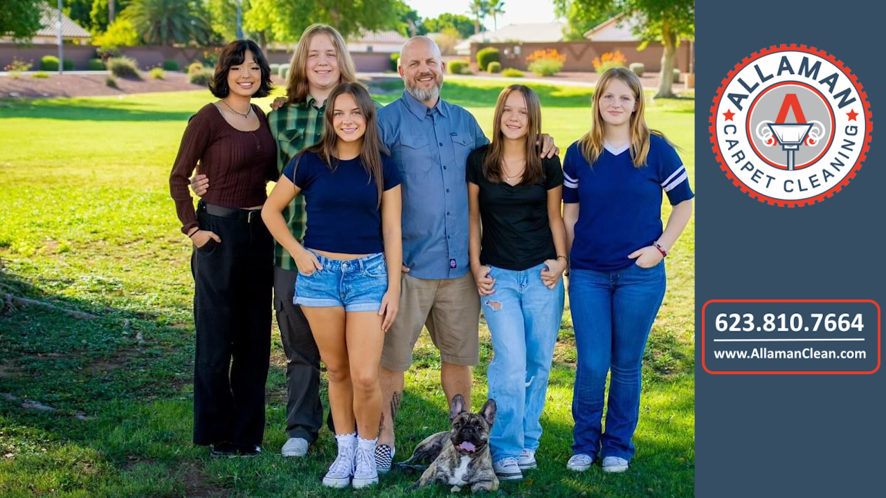 Allaman Family Carpet, tile and Upholstery cleaning team in Litchfield Park, Arizona